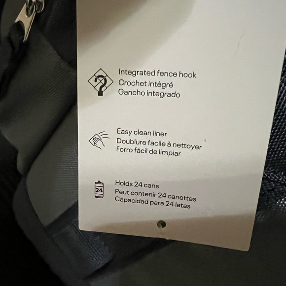 Under Armour UA 24 Can Soft Sideline Cooler Zip Pockets Gravel/Downpour Gray - Picture 3 of 4